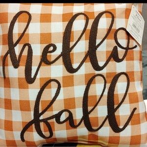Hello Fall pillow, NWT